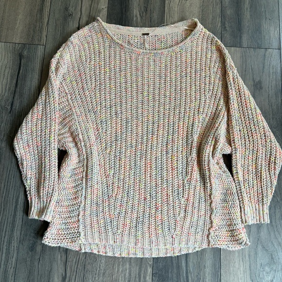Free People Neon Lights Confetti Sweater size XS - Picture 1 of 7